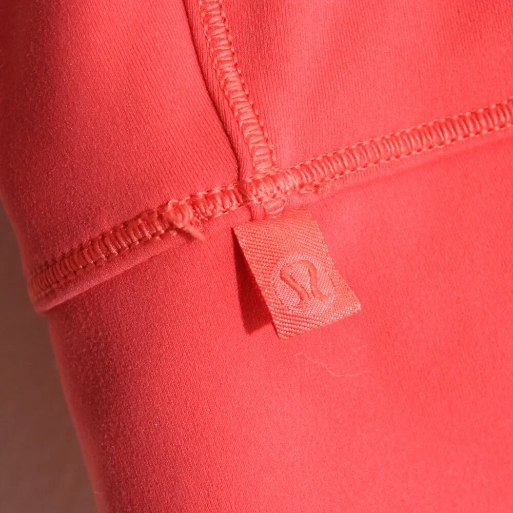 Lululemon Power Pivot Tank Top *Everlux Carnation Red Reversible V-Neck Crop 6